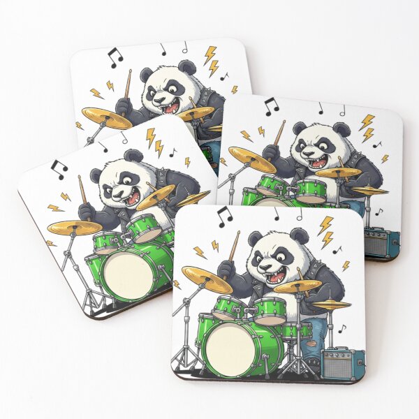 Item preview, Drummer Panda designed and sold by Oruam Design.