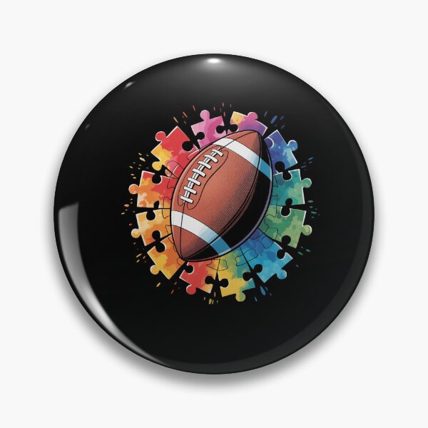 Item preview, Autism Awareness Football Colorful Autistic designed and sold by NewIdeasSArt.