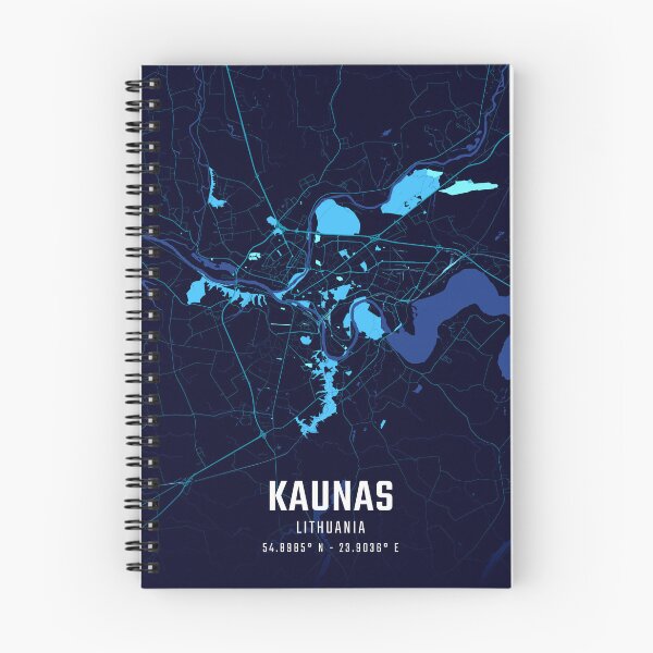 Item preview, Kaunas Midnight City Map designed and sold by HomeLivingCo.