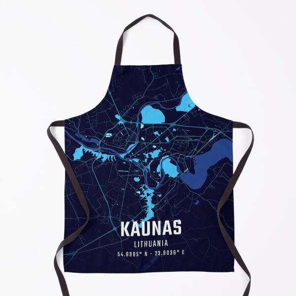 Item preview, Kaunas Midnight City Map designed and sold by HomeLivingCo.