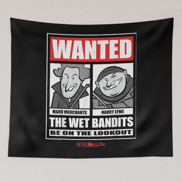 Item preview, Home Alone Wanted Poster – Funny Wet Bandits Cartoon Design designed and sold by Casey Damian.