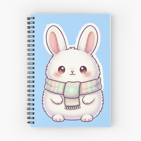 Item preview, Cozy Winter Bunny Cute Christmas Scarf designed and sold by MuseAI.