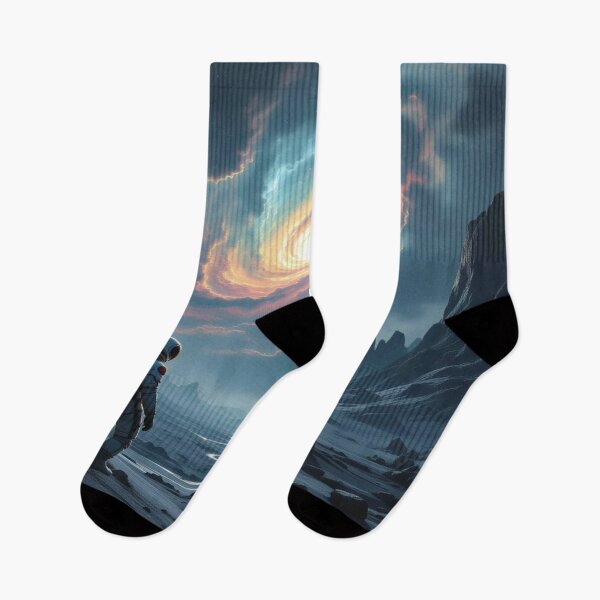 Item preview, Galactic Silence – Astronaut meets Spiral Galaxy in a surreal Space Valley full of light and depth designed and sold by FotoworldEdel.