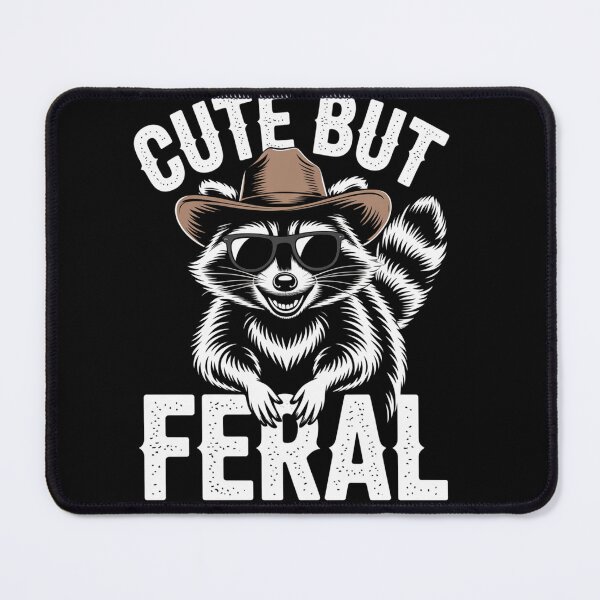 Item preview, Cute But Feral Raccoon Cowboy  designed and sold by TorjeARTStore.