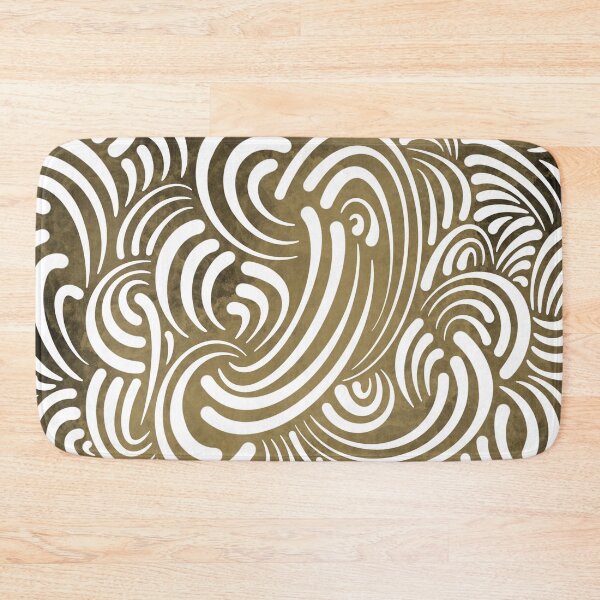 Item preview, Golden Flow – Abstract Pattern in Warm Tones designed and sold by astermoonleaf.