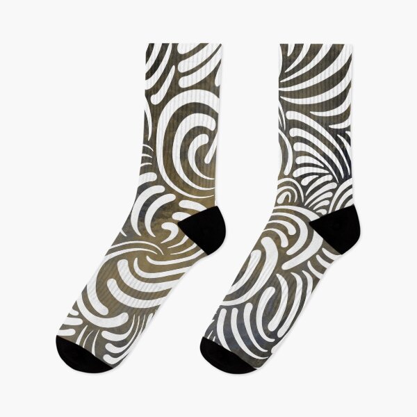 Item preview, Golden Flow – Abstract Wave Pattern designed and sold by astermoonleaf.