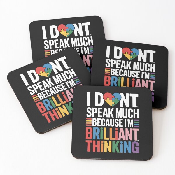 Item preview, I Dont Speak Much Brilliant Autism Autistic designed and sold by Veroniadic.