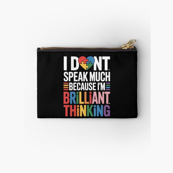 Item preview, I Dont Speak Much Brilliant Autism Autistic designed and sold by Veroniadic.