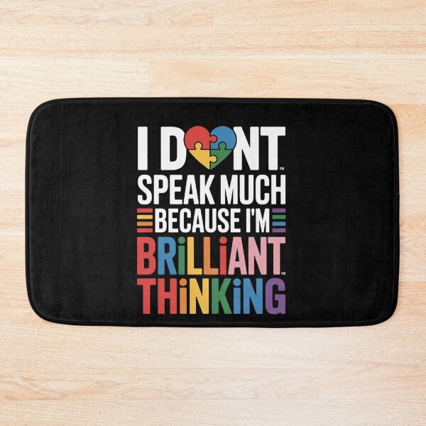 Item preview, I Dont Speak Much Brilliant Autism Autistic designed and sold by Veroniadic.