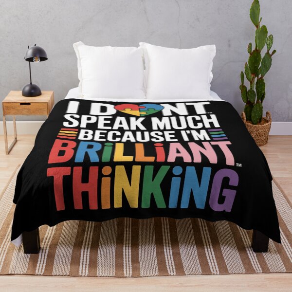 Item preview, I Dont Speak Much Brilliant Autism Autistic designed and sold by Veroniadic.