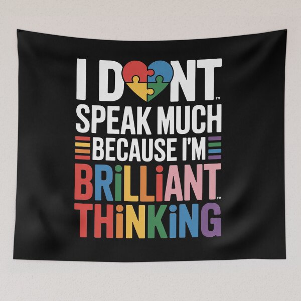 Item preview, I Dont Speak Much Brilliant Autism Autistic designed and sold by Veroniadic.
