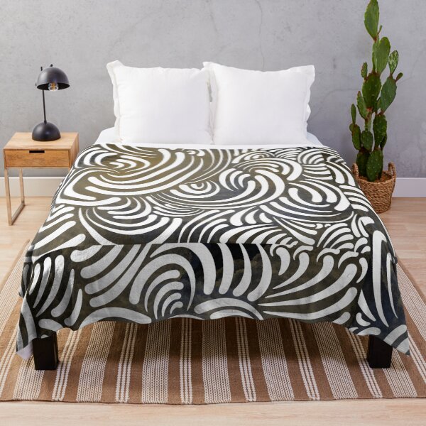 Item preview, Golden Flow – Abstract Wave Pattern designed and sold by astermoonleaf.