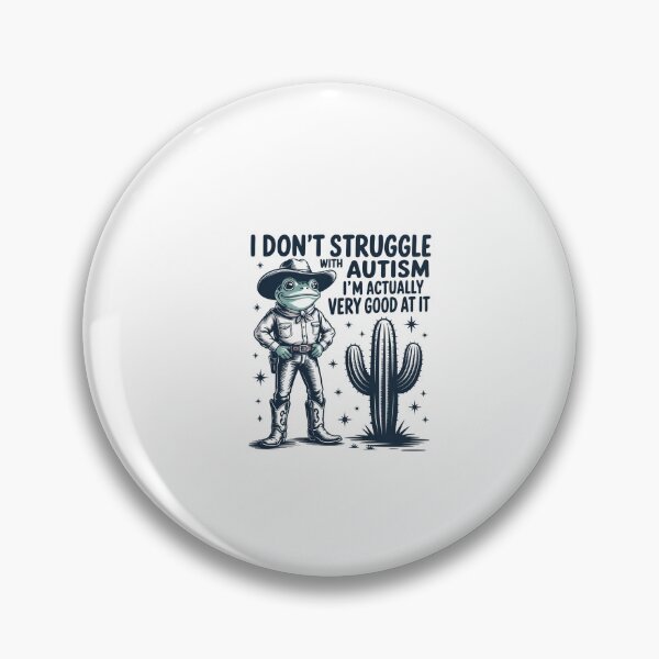 Item preview, I Don'T Struggle With Autism Autistic Frog Cowboy designed and sold by Veroniadic.