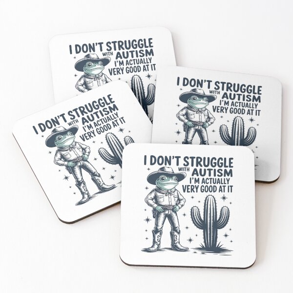 Item preview, I Don'T Struggle With Autism Autistic Frog Cowboy designed and sold by Veroniadic.