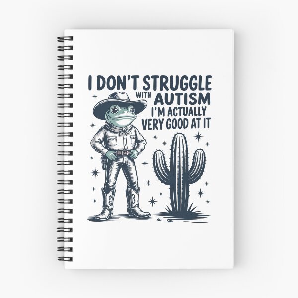 Item preview, I Don'T Struggle With Autism Autistic Frog Cowboy designed and sold by Veroniadic.