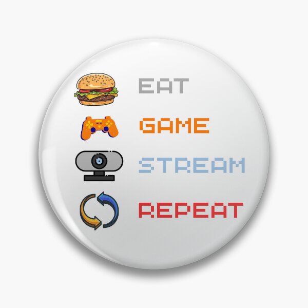 Aperçu de l'œuvre Manger du gibier Stream Répéter créée et vendue par osmanmerch.