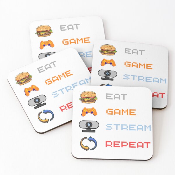 Item preview, Eat Game Stream Repeat designed and sold by osmanmerch.