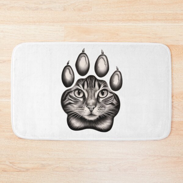 Item preview, Mystic Cat Gaze Dekoration – Artistic Cat Paw for True Cat Lovers designed and sold by SVALANART.