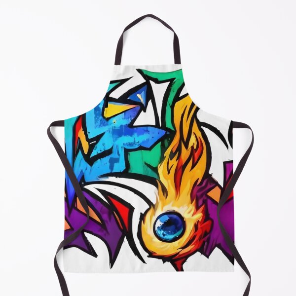 Item preview, Flaming Eye Graffiti Street Art – Color Explosion Design designed and sold by Ekracreatives.