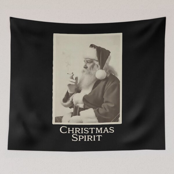 Item preview, Smoking Santa Claus Christmas Spirit Women Men designed and sold by stershopepie.