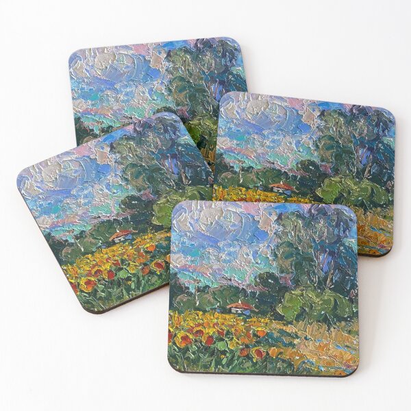 Item preview, Sunflowers Beneath the Summer Sky designed and sold by ukrainianvin.