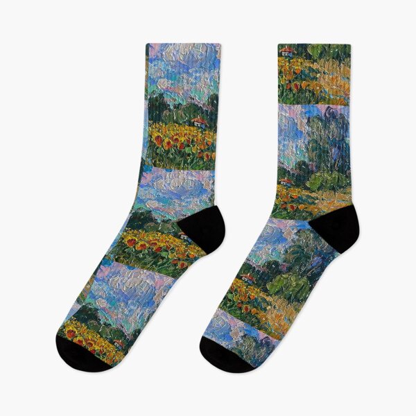 Item preview, Sunflowers Beneath the Summer Sky designed and sold by ukrainianvin.