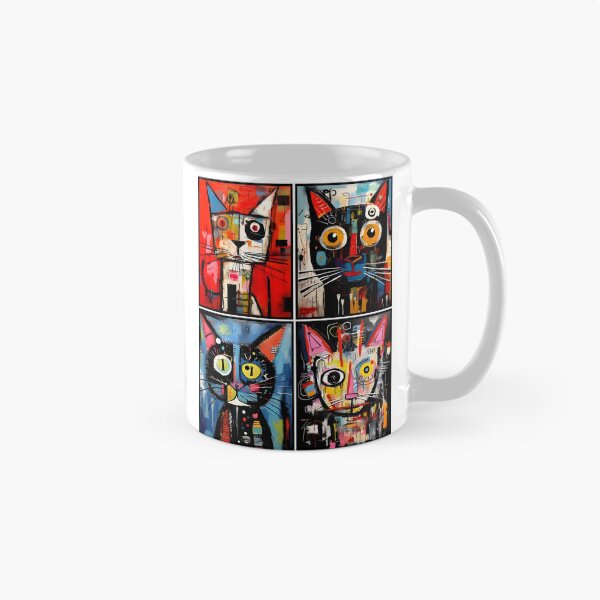 Item preview, Electric Whiskers: Abstract Cat Quartet 1 designed and sold by JA jones.