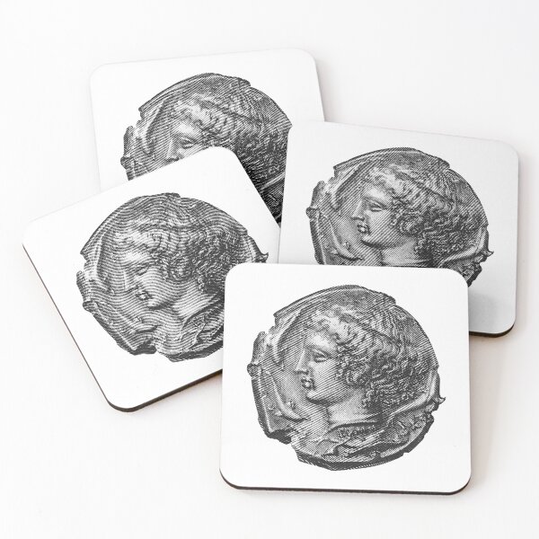 Item preview, Tetradrachm with the Head of Arethousa | Syracuse, 425-413 B.C. designed and sold by Coinvera | Timeless Gifts Inspired by Ancient Coins.
