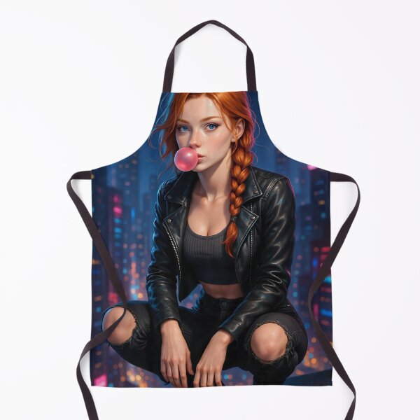 Item preview, Rowan Fletcher bubblegum cyberpunk city skyline designed and sold by CathryneDelamort.