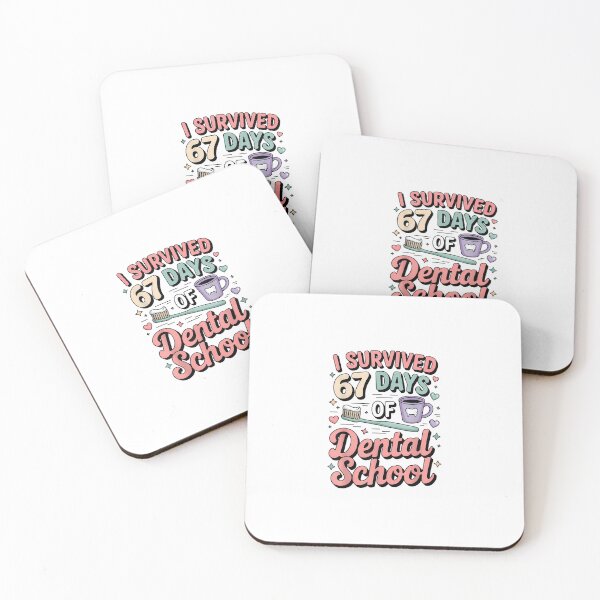 Item preview, I Survived 67 Days Of Dental School Students Teachers Gift designed and sold by cawtoon.