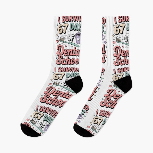 Item preview, I Survived 67 Days Of Dental School Students Teachers Gift designed and sold by cawtoon.
