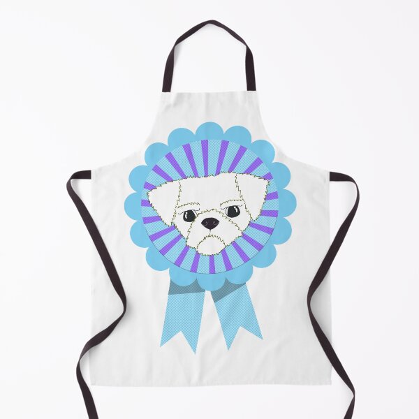Item preview, Crusty White Dog Rosette Prize Ribbon Risograph designed and sold by toowoosh.