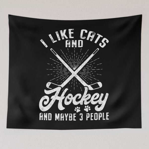 Item preview, Vintage Cats and Hockey Funny Shirt designed and sold by LashondaGreen89.