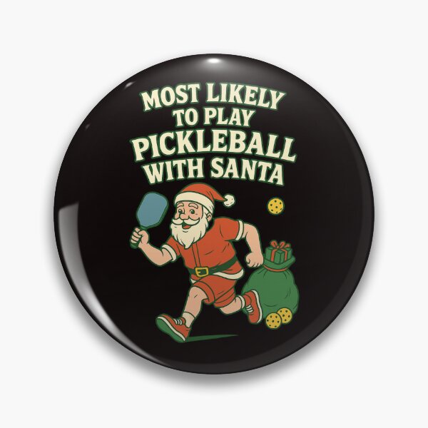 Item preview, Most Likely To Play Pickleball With Santa – Funny Christmas Pickleball Design designed and sold by FrameFlow.