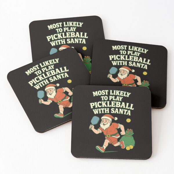 Item preview, Most Likely To Play Pickleball With Santa – Funny Christmas Pickleball Design designed and sold by FrameFlow.
