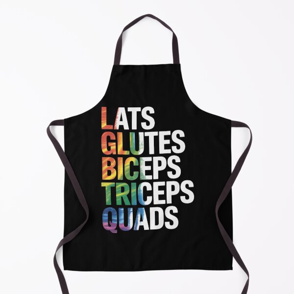 Item preview, Lats Glutes Biceps Triceps Quads Lgbtq Gym Pride Month designed and sold by Veroniadic.