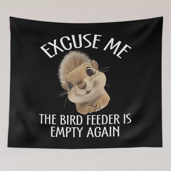Item preview, Funny Squirrel Bird Feeder Sticker designed and sold by LashondaGreen89.