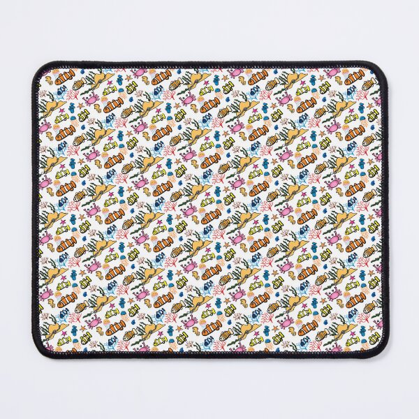 Item preview, Cute Ocean Fish Doodle Seamless Pattern - Cartoon Sea Creatures Kids Art designed and sold by NgernPhanLan.