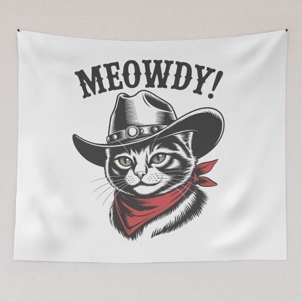 Item preview, Meowdy Cat Cowboy Western  designed and sold by Veroniadic.