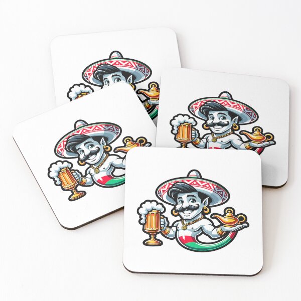 Item preview, Genie With Beer and Lamp – Funny Mexican Party Design designed and sold by Olivia Matteo.