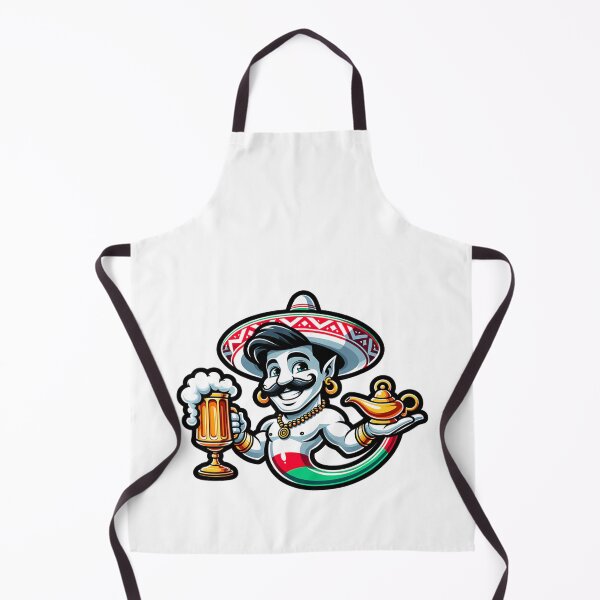 Item preview, Genie With Beer and Lamp – Funny Mexican Party Design designed and sold by Olivia Matteo.