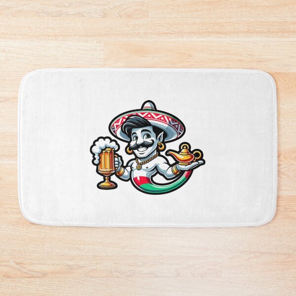 Item preview, Genie With Beer and Lamp – Funny Mexican Party Design designed and sold by Olivia Matteo.
