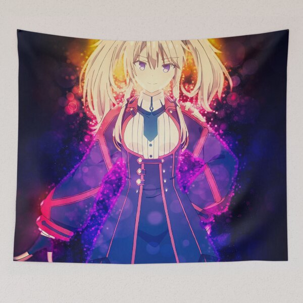 Item preview, Sasha Necron Fierce Confidence Radiant Strength The Misfit Of Demon King Academy Anime Girl designed and sold by thedarvills.