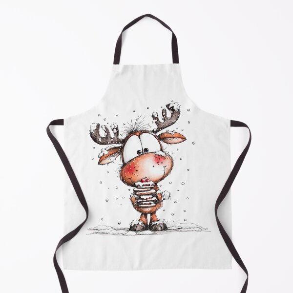 Item preview, Snowy Reindeer with Pancakes and Berries designed and sold by QuietBloom80.
