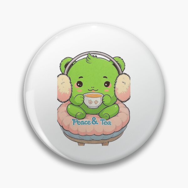 Item preview, Peace & Tea Frog T-Shirt designed and sold by EcoArtTees.
