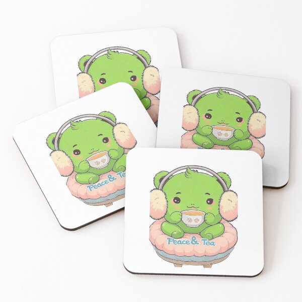 Item preview, Peace & Tea Frog T-Shirt designed and sold by EcoArtTees.