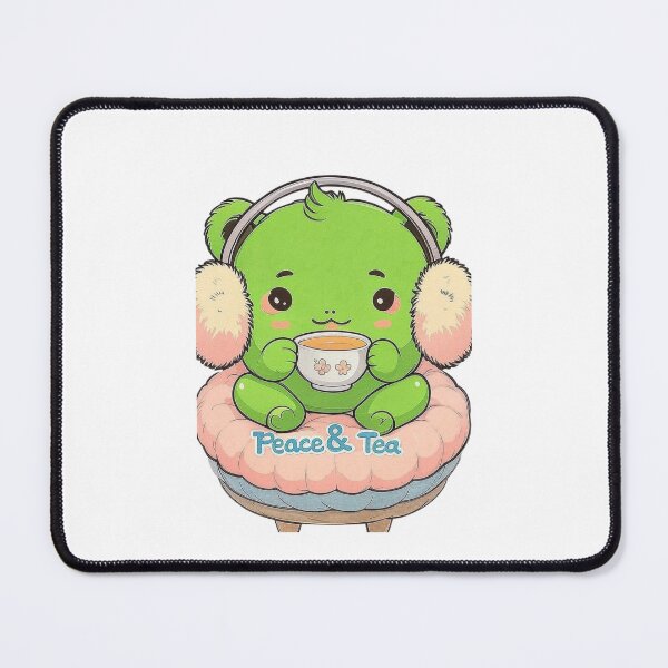 Item preview, Peace & Tea Frog T-Shirt designed and sold by EcoArtTees.