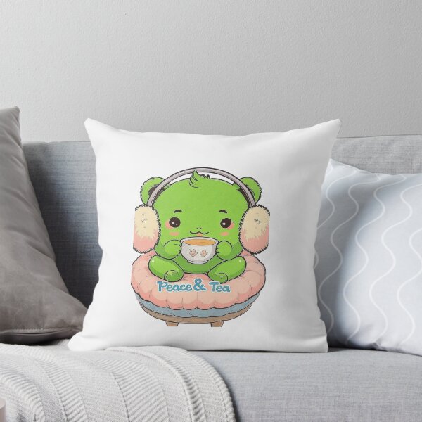 Item preview, Peace & Tea Frog T-Shirt designed and sold by EcoArtTees.