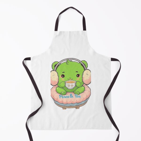 Item preview, Peace & Tea Frog T-Shirt designed and sold by EcoArtTees.