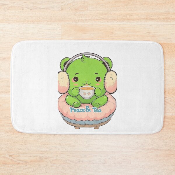 Item preview, Peace & Tea Frog T-Shirt designed and sold by EcoArtTees.